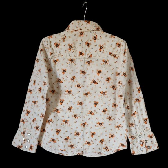 GAP Kids Unisex Floral Button Down Top - Size Small - Picture 4 of 6